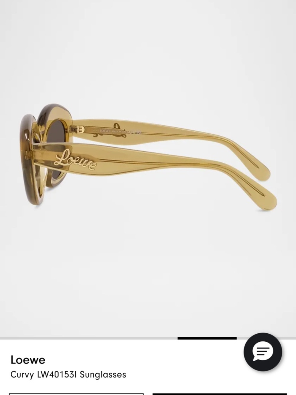 Loewe Amber Crystal Oval Sunglasses - Picture 3 of 6